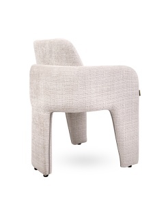 SCAUN LIVING LAUREN BEJ, CONFECTIONAT DIN TEXTIL SI METAL, STIL MODERN CONTEMPORAN - Img 3