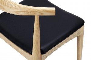 SCAUN NEGRU DIN LEMN DE FRASIN ELBOW STIL MODERN - Img 5
