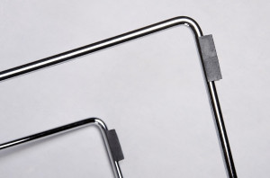 SCAUN NET SOFT, CROM/NEGRU, DIN METAL SI PIELE ECOLOGICA, STIL MODERN - Img 4