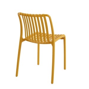 SCAUN PENTRU EXTERIOR/INTERIOR STRIPS, GALBEN, DIN POLIPROPILENA, STIL MODERN MINIMALIST - Img 5