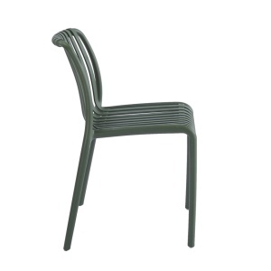 SCAUN PENTRU EXTERIOR/INTERIOR STRIPS, VERDE, DIN POLIPROPILENA, STIL MODERN MINIMALIST - Img 2