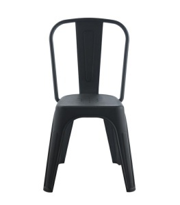 SCAUN PENTRU EXTERIOR/INTERIOR TOWER PARIS PP, NEGRU, DIN POLIPROPILENA, STIL MODERN MINIMALIST