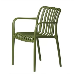 SCAUN PENTRU TERASA/GRADINA, AURA, DIN MATERIAL POLIPROPILENA, VERDE, STIVUIBIL - Img 10