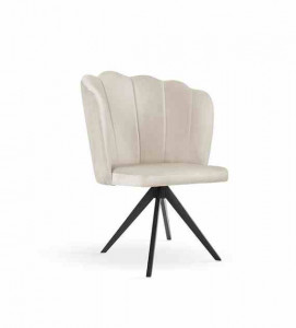 SCAUN PIVOTANT HILTON TWIST, BEJ/NEGRU, STIL MODERN