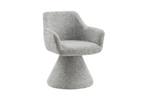 SCAUN ROTATIV, AMBIENTO 180 GRADE, COTIERE, MATERIAL TEXTIL CHENILLE GRI, ARTIM GROUP SELECTION - Img 4