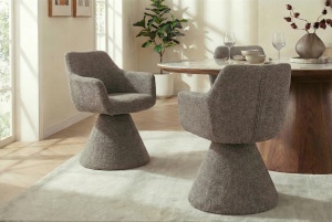SCAUN ROTATIV, AMBIENTO, REALIZAT DIN MATERIAL TEXTIL, CULOARE MARO, ARTIM GROUP SELECTION - Img 4