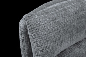 SCAUN ROTATIV, BIG GEORGE CU COTIERE, MATERIAL TEXTIL CHENILLE, CADRUL LEMN, CULOARE GRI, ARTIM GROUP SELECTION - Img 5