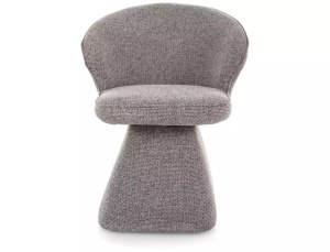 SCAUN ROTATIV, NAGO NOELLE, GRI/NEGRU, TAPITERIE DIN TEXTIL, STIL MODERN - Img 2
