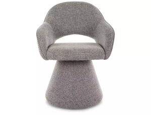 SCAUN ROTATIV, RIKU NOELLE, GRI 09/NEGRU, TAPITERIE DIN TEXTIL, STIL MODERN