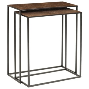 SET 2 CONSOLE BRISTOL, 825206, CONFECTIONATA DIN METAL SI FIER, STIL MODERN