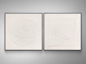 SET 2 DECORATIUNI PERETE, ALBOS 100X100CM, MATERIAL EVA SI POLISTIREN, DESIGN EXCLUSIV - Img 2