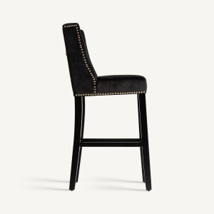 SET 2 FOTOLII DACHWIG, DIN LEMN DE PIN SI CATIFEA DE CULOARE NEAGRA, STIL CONTEMPORAN, VICAL HOME - Img 3