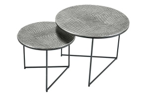 SET 2 MASUTE DE CAFEA, ELEMENTS, DIN METAL, REALIZATE MANUAL - Img 2