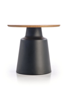 SET 2 MASUTE DE CAFEA MALOMI, NATURAL/NEGRU, DIN MDF FURNIRUIT SI METAL, STIL MODERN - Img 8