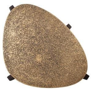 SET 2 MASUTE DE CAFEA MARQUEE 211834, CONFECTIONATE DIN MDF SI METAL, CULOAREA NEGRU/AURIU, STIL MODERN - Img 4