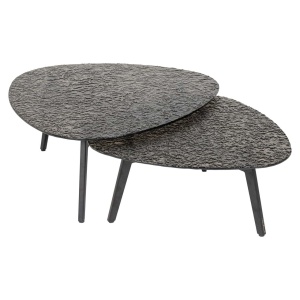 SET 2 MASUTE DE CAFEA RILEY, 211888, CONFECTIONATA DIN STICLA SI METAL, CULOAREA MARO INCHIS, STIL MODERN - Img 2