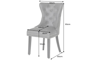 SET 2 SCAUNE, CASTLE CU MANER, DIN PIELE ECO DE CULOARE NEAGRA SI LEMN, ARTIM GROUP SELECTION - Img 7