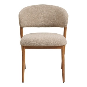 SET 2 SCAUNE DINING CAVI, REALIZAT DIN METAL, FURNIR SI TEXTIL, CULOARE NATUR/NISIPIU, HOUSE NORDIC - Img 3