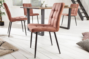 SET 2 SCAUNE, DINING, MODENA, MICROFIBRA, MARO ANTICHIZAT DESIGN MODERN, ARTIM GROUP - Img 3