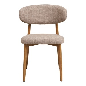 SET 2 SCAUNE LEVANTO, DIN LEMN SI TEXTIL, CULOARE NISIPIU, HOUSE NORDIC - Img 3