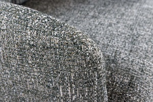 Set 2 Scaune rotativ BIG GEORGE 360° cu revenire automată, husă din material textil texturat, verde, cadru din stejar - Img 5