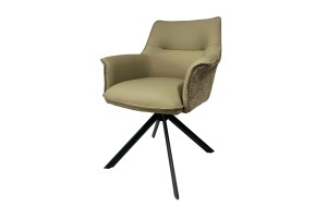 SET 2 SCAUNE ROTATIVE, LE GRAND, TAUPE, PIELE ECO SI MATERIAL TEXTIL, ARTIM GROUP SELECTION - Img 2