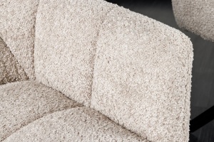 SET 2 SCAUNE ROTATIVE, PAPILLON, 180 GRADE, DIN MATERIAL BOUCLE SI SUPORT METAL, BEJ, ARTIM GROUP SELECTION - Img 6