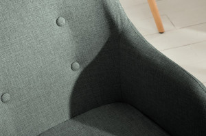 SET 2 SCAUNE, TEXTIL GRI INCHIS, SCANDINAVIA, COD 36823, DESIGN SCANDINAV - Img 5
