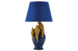 SET 2 VEIOZE, PARROT 50CM, REALIZAT DIN POLIRASINA SI BUMBAC, CULOARE ALBASTRU/AURIU, ARTIM GROUP SELECTION - Img 4
