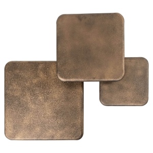 SET 3 MASUTE DE CAFEA MARLIE, 214040, CONFECTIONATE DIN METAL, AURII, STIL MODERN - Img 5