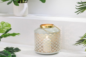 SET 4 DECORATIUNI DE ILUMINAT, ORIENT, VERDE PASTEL, METAL, REALIZATE MANUAL, ARTIM GROUP SELECTION - Img 3