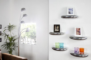SET 6 RAFTURI ARGINTIU TEAR 20405 DIN ALUMINIU DESIGN MODERN - Img 1
