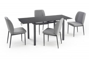 SET DINING - MASA EXTENSIBILA JASPER, 110/170 CM+ 4 SCAUNE , STIL MODERN - Img 3