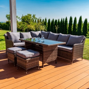 SET GRADINA DE SERVIT MASA/LOUNGE, COLTAR, MASA SI 2 TABURETI, ARTIM GROUP COLLECTION - Img 4