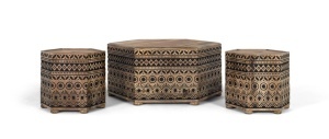 SET MASUTA SI TABURETI DIN LEMN, COD 2296, LEMN DE MANGO, ARTIM GROUP SELECTION