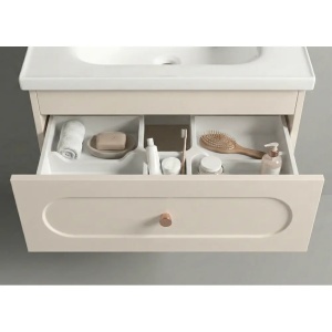 SET MOBILIER DE BAIE CU LAVOAR, OGLINDA, RIVER 60CM, CREM, JUST IN COLLECTION - Img 5