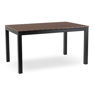 SET MOBILIER DE GRADINA/TERASA,ARGOS 160-260CM, ARTIM MEBLE, MASA SI 8 FOTOLII, DIN TEHNORATAN SI COMPOZIT, CULOARE NUC/NEGRU - Img 2