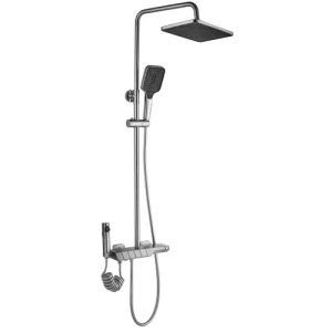 SET PENTRU DUS CU TERMOSTAT REA ROB NICKEL PERIAT INOX, CALITATE SUPERIOARA - Img 5