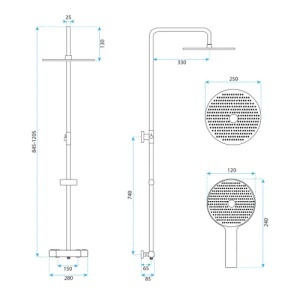 SET PENTRU DUS REA DROP TITAN, CU TERMOSTAT, CALITATE SUPERIOARA - Img 7