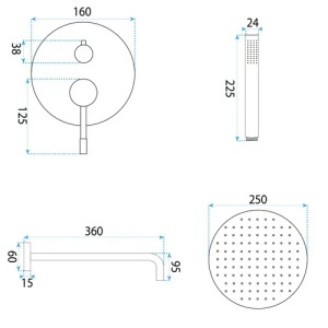 SET PENTRU DUS REA LUNGO DIAMOND CUPRU + BOX, CALITATE SUPERIOARA - Img 7