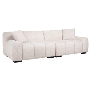 SOFA CHARELLE LOVELY 11 CREM, S4727, CONFECTIONAT DIN PLACAJ, PIN, SPUMA, LEMN DE MESTEACAN, RICHMOND INTERIOR - Img 1