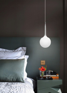 STOC 1 BUC!!!PENDUL CARY 15, JDL-17, ALB, DIN OTEL SI STICLA DE INALTA CALITATE, STIL MODERN, TU - Img 6