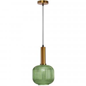 STOC 1 BUC!!! PENDUL GREEN APP462-1CP, 20.5X18.5 cm, VERDE, DIN METAL SI STICLA, STIL MODERN, TU - Img 2