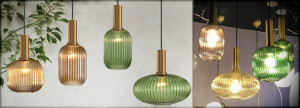 STOC 2 BUC!!! PENDUL VERDE APP465-1CP, 24.5X14.5 cm, VERDE, DIN STICLA SI METAL, STIL MODERN, TU - Img 5