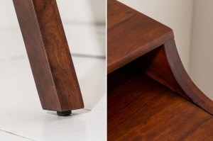 STOC!!!! BIROU 120CM, DIN LEMN MASIV DE SALCAM, MONSOON, DESIGN RETRO/ VINTAGE - Img 5
