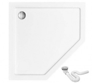 STOC!!!CADITA DE DUS, REA DIAMOND, ALBA, 80x80, DESIGN MODERN, CALITATE SUPERIOARA, REA - Img 1