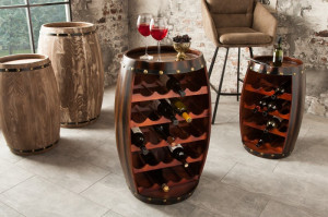 SUPORT PENTRU STICLE CHATEAU, CAFENIU 80CM, DESIGN VINTAGE