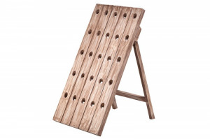 SUPORT STICLE VIN 88CM, BODEGA COD 40416, DIN LEMN MASIV, STIL RETRO - Img 5