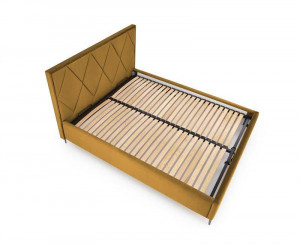 TABLIE PAT, MODULO W4 160, GALBEN MUSTAR, MONOLIT 48, TAPITATA IN CATIFEA - Img 6