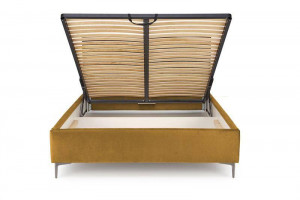 TABLIE PAT, MODULO W5 160, GALBEN MUSTAR, MONOLIT 48, TAPITATA IN CATIFEA - Img 2